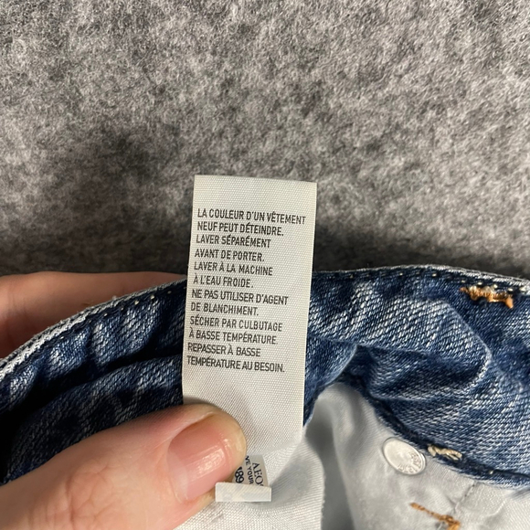 Women's American Eagle Outfitters Blue Distressed Jean Shorts Size 6 - Picture 5 of 6